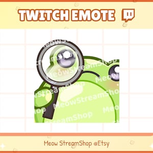 Twitch Emote  / Cute Frog SUS Emote / Cute Frog Toad Sub Emoji