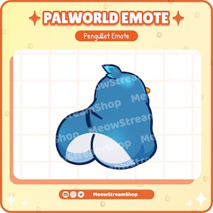 Twitch Emote  / Palworld Pengullet Booty Emote / Cute Pal emotes for Twitch, Discord, Youtube, etc