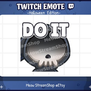 Twitch Emote / Cute Grim Reaper do it, yandere, angry, evil Emotes / Kawaii death angel Halloween emoji / discord