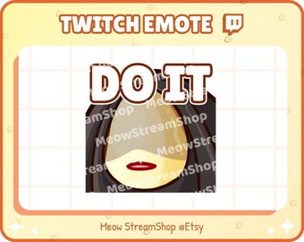 Twitch Emote / Cute Banana DO IT, evil, yandere Emotes / Kawaii Banana Discord Youtube Sub Emoji