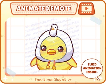 Twitch Animated Emote  / Cute Chick Animated Wiggle, Dance Emotes  / Sub Emoji, Discord Emote, Animation GIF Emotes