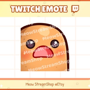 Twitch Emote / Cute Potato gasp, wow, what, whoa, amaze, happy Emotes / Kawaii Potat Potatoes Spud Yam Discord Youtube Sub Emoji