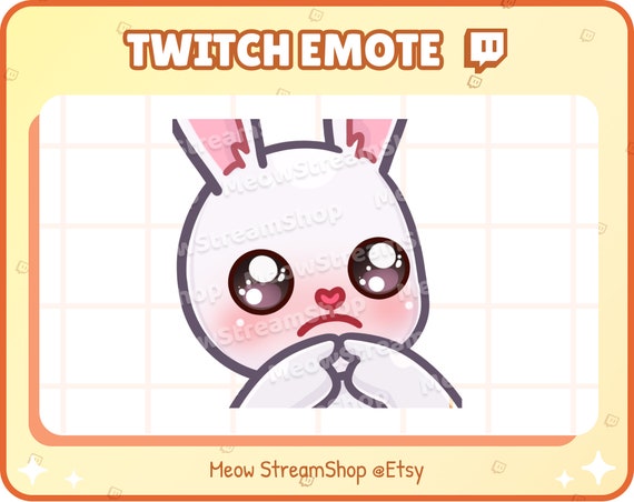 Blushing Bunny Emoji