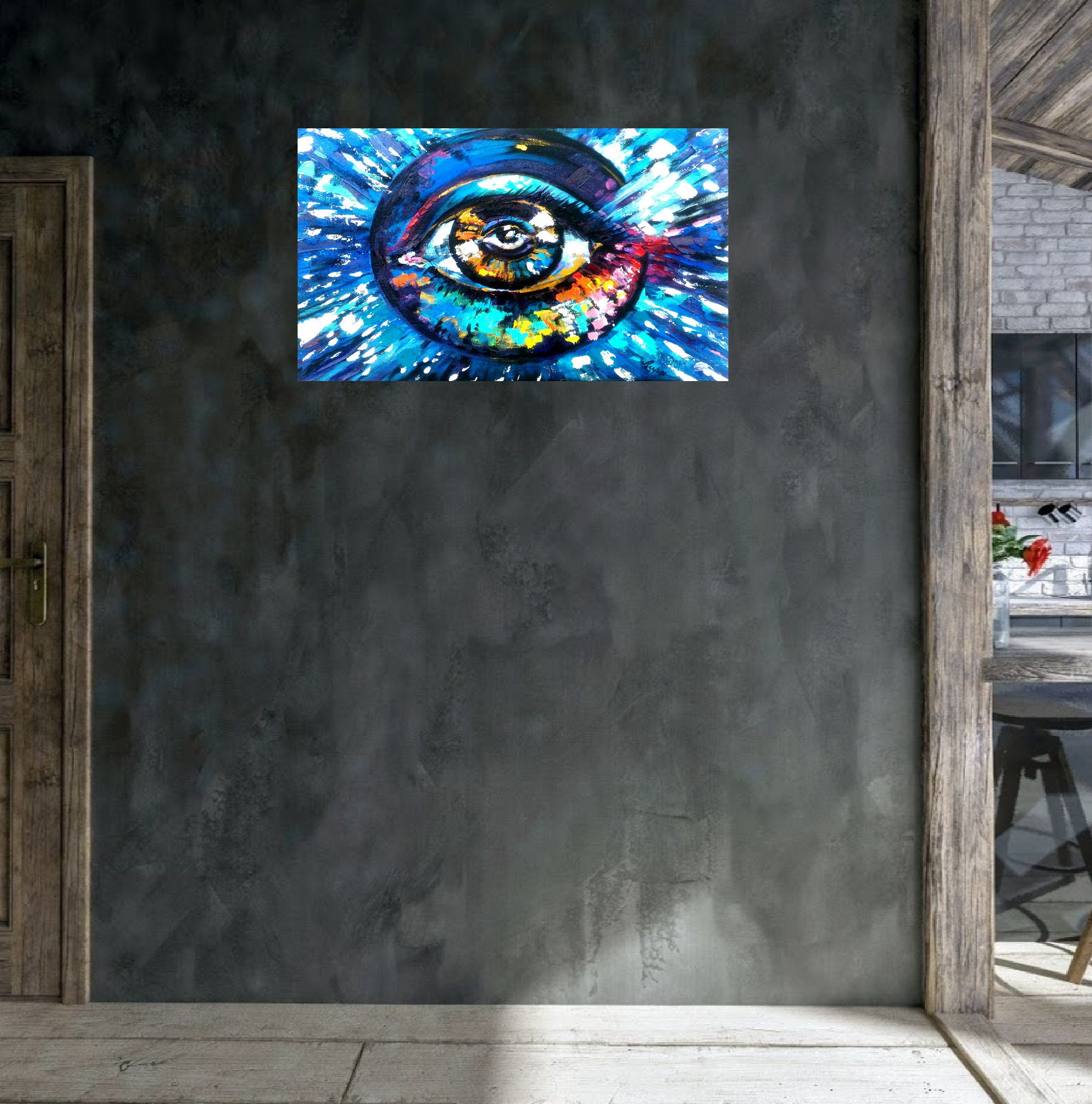 the eyes of ara space painting the eyes of ara space painting