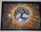 A3 Tree of Life Acrylic Painting