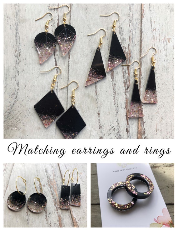 Black 2024 earring hooks