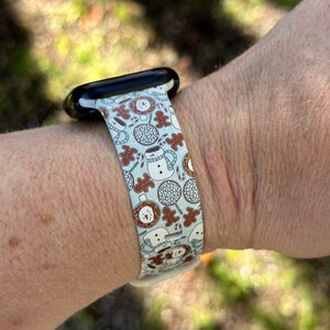Christmasholiday watch band for apple watch samsung watch & fitbit christmas cookies #203 silicone 20 22 38 40 41 42 44 45