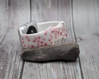 Floral womens watch band for apple watch samsung band cherry boho silicone watch 38/40/41 42/44/45/49 ultra strap
