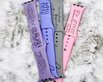 Engraved Christian Apple Watch Band - Bible Verse Gift Pack
