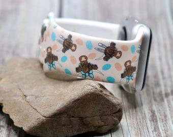 Easter highland cow watch band for apple samsung western  iwatch strap 40mm 41mm 42mm 44mm 45mm
