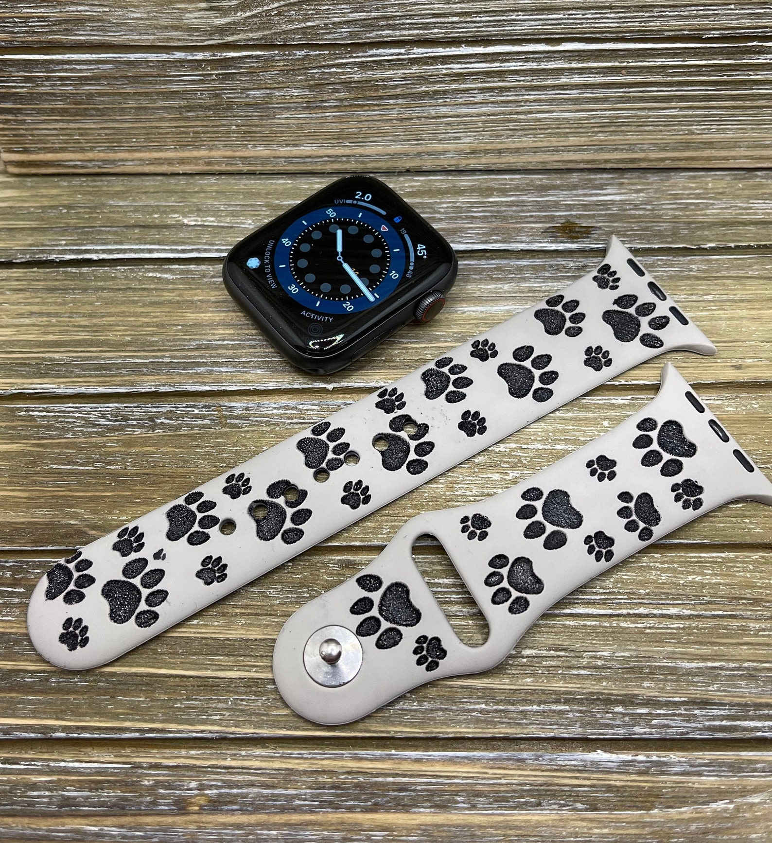 Watchband for Apple Watch Dog Paw Print Watch Band Etsy