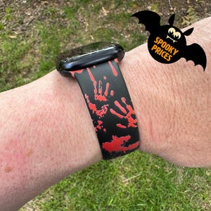 Halloween horror watch band for apple  watch compatible 38/40/41mm, 42/44/45mm, series 1,2,3,4,5,6,7,8