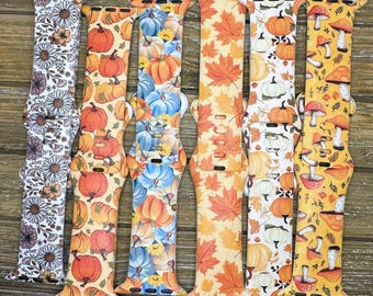 Bracelets Apple Watch Halloween automne : Bracelet silicone feuilles d'automne