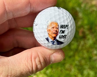 I&#39;m lost joe biden | Christmas gift golf balls | Golf Gifts for Men Trump Gifts White Elephant Gift Gag Gift