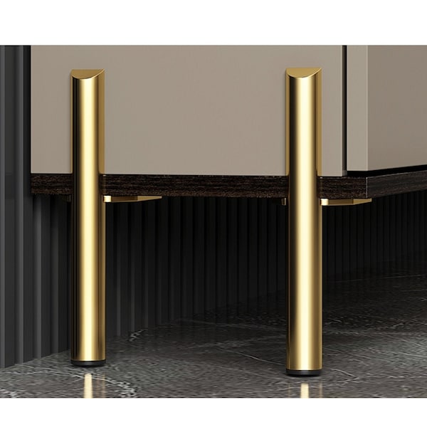 13cm 15cm 18cm 20cm Straight Golden Metal Furniture Feet, Sofa Foot, Gold tube  furniture legs metal,Replacement Furniture Holder Set of 4