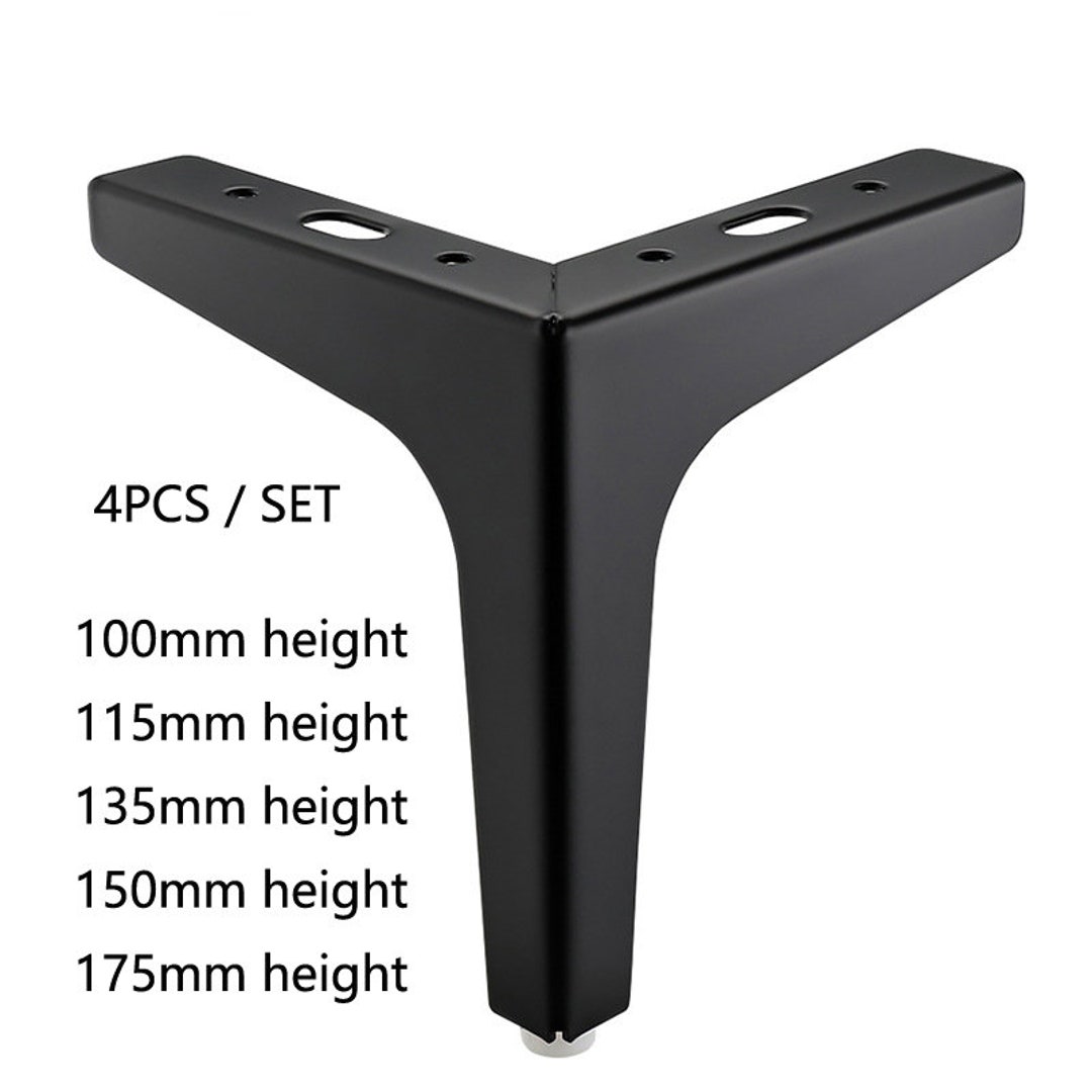 4pc Metal Furniture Legs, Sofa Legs, Black Furniture Legs ,replacement