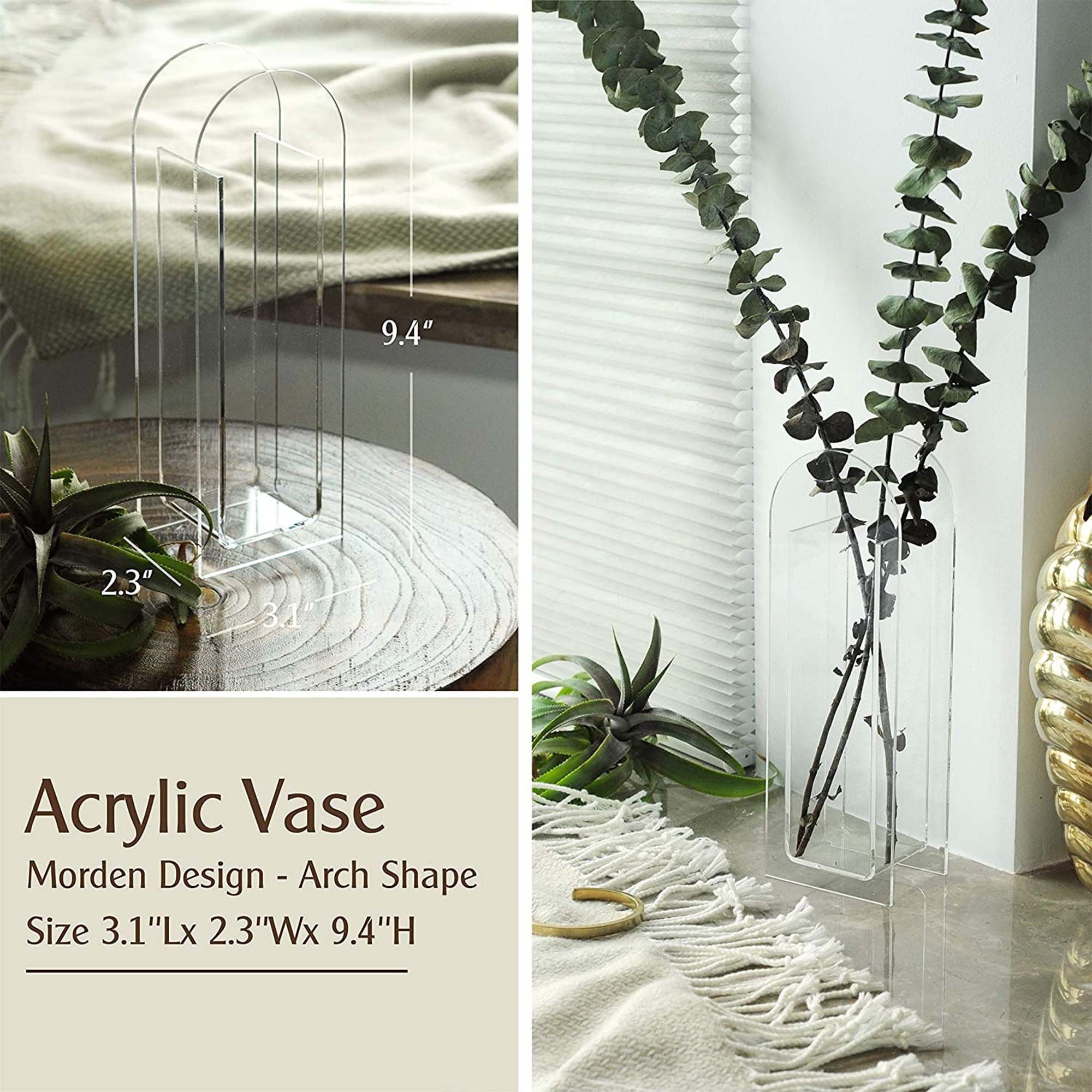 Acrylic Vasewedding Centerpieces Home Decorationsarch Shape Etsy UK