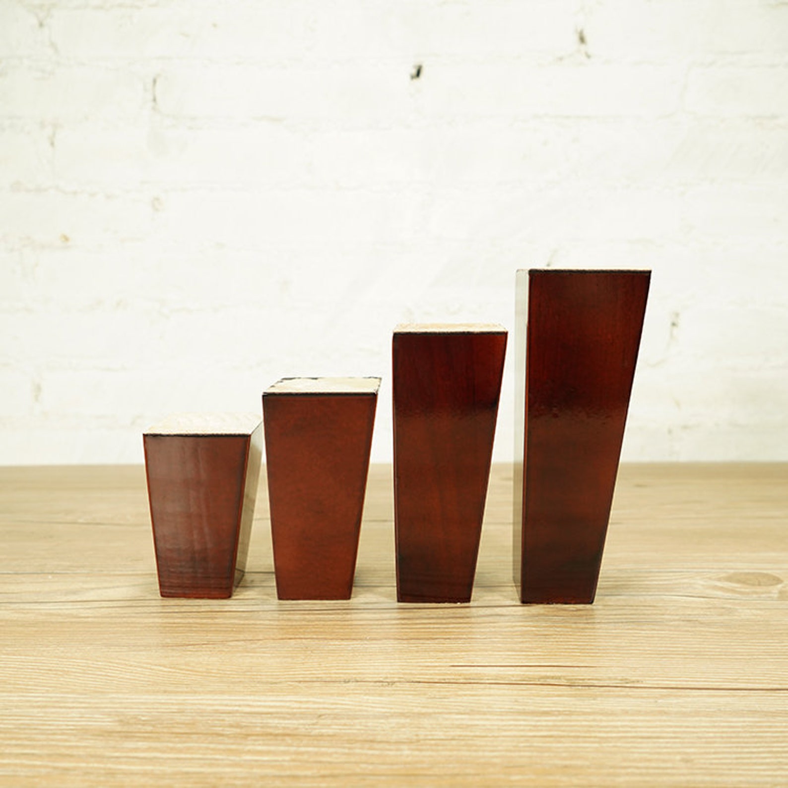 6 Inch Sofa Legs Wood Furniture Legs Pack of 4 Pyramid Couch Etsy