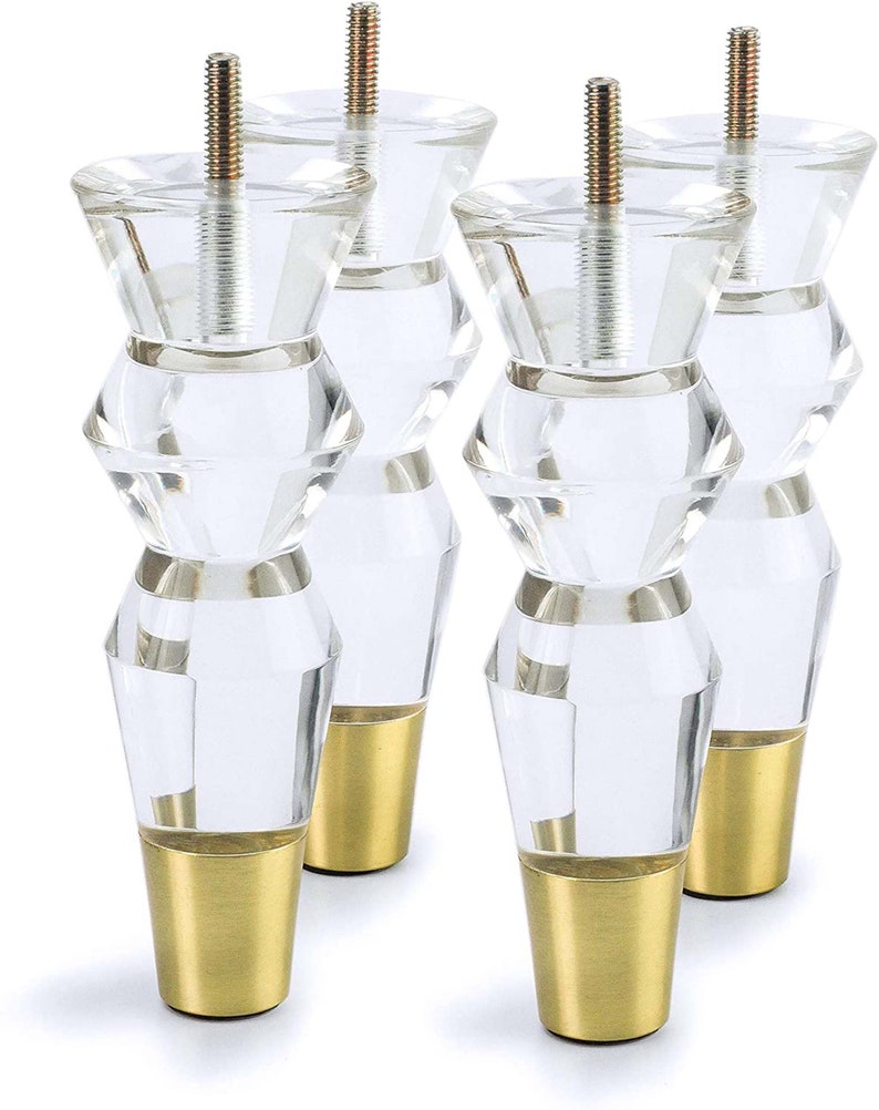 Acryl Möbelbeine Ersatz Sofa Füße Schrank Modern Clear Decor | Etsy