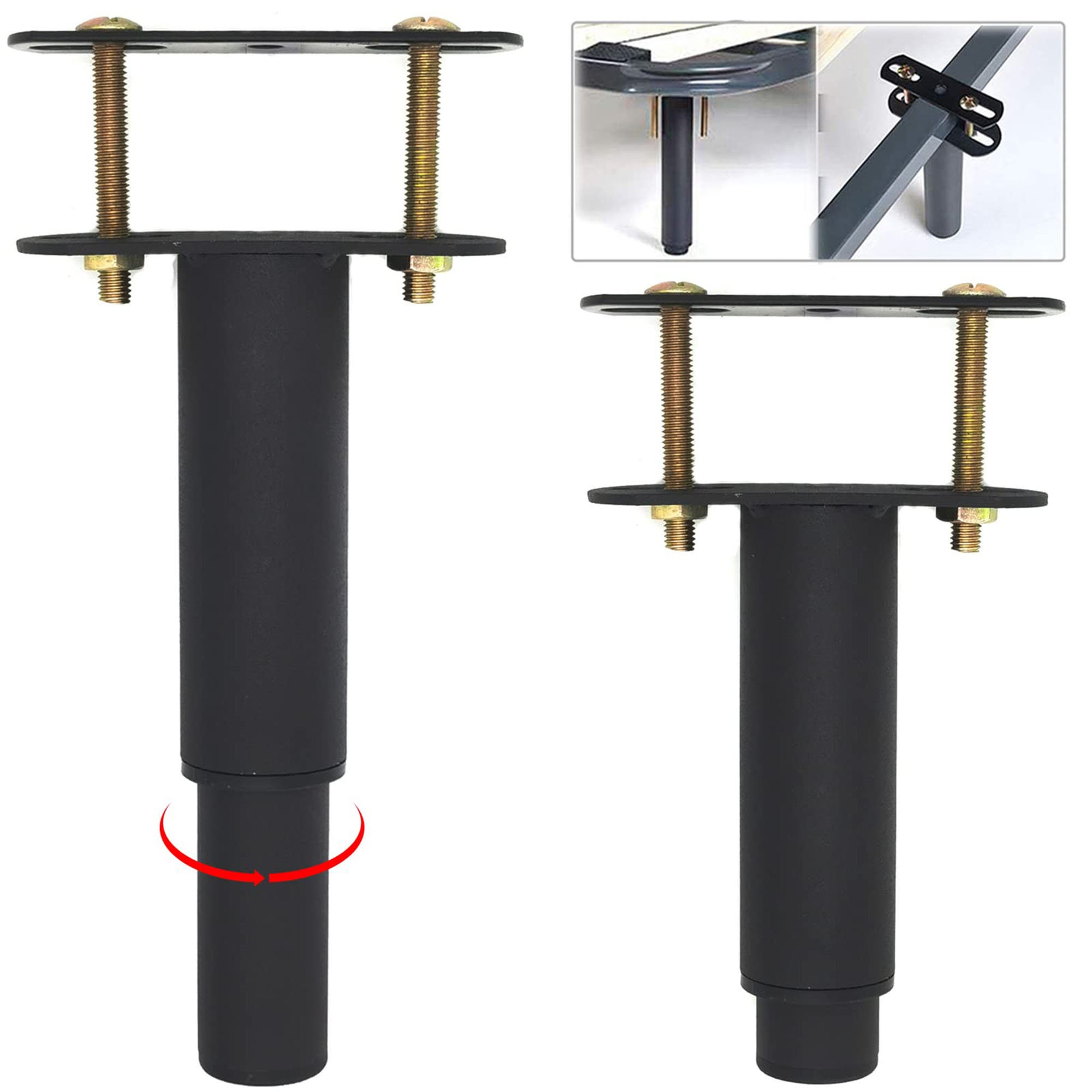 2pc/4pc Adjustable Height Center Support Leg for Bed Frame, Bed