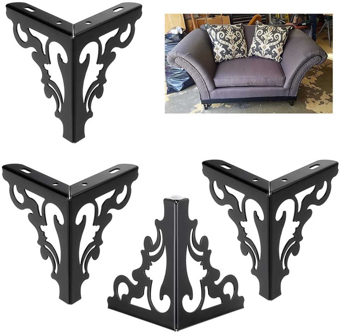 4 Stk Metall Möbelbeine Füße 6 Zoll Moderne Sofa SchrankBeine | Etsy