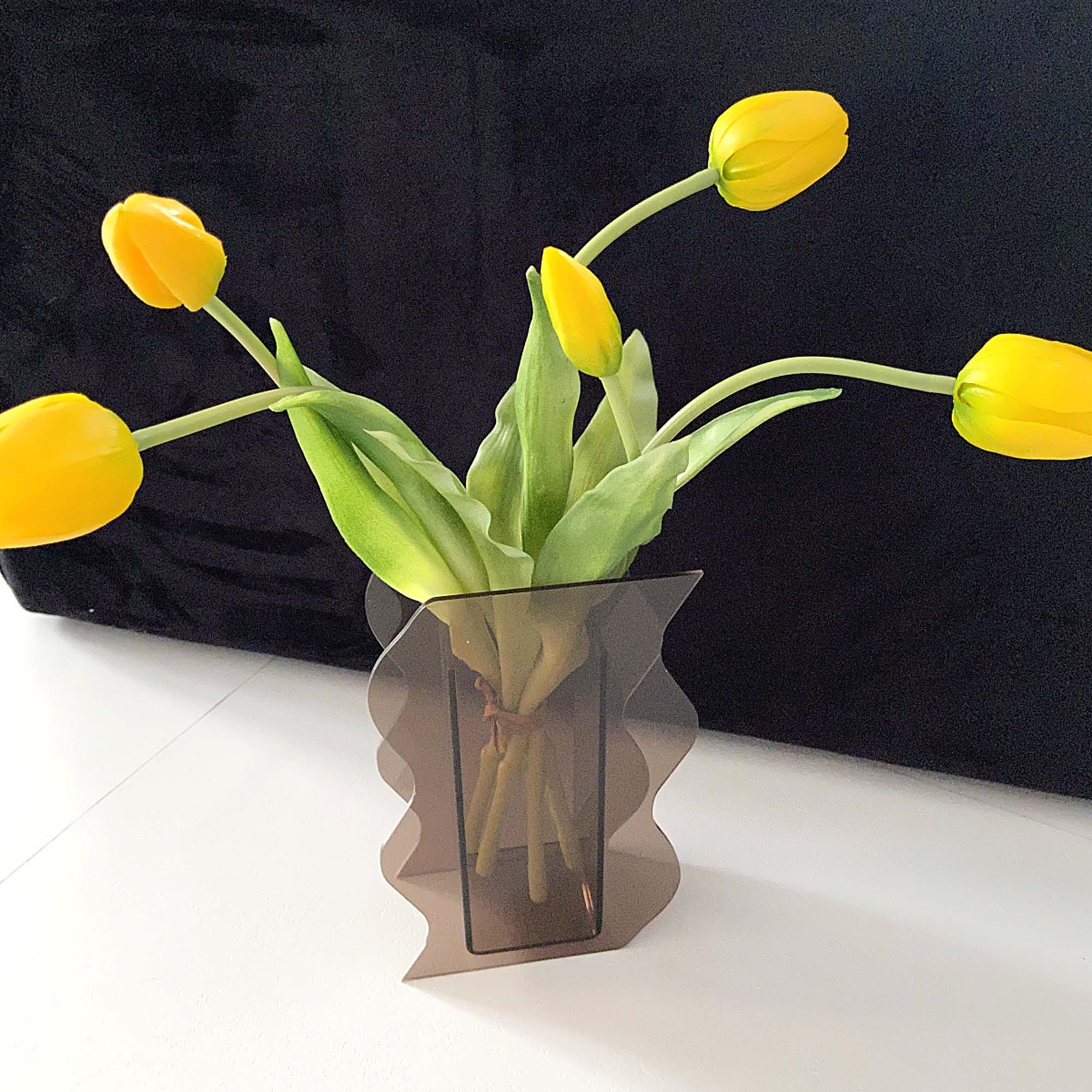 INS Korean Style Acrylic Vase Flower Desktop Living Room Study Etsy UK