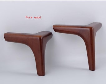 Gambe per mobili in legno: piedini di ricambio per divani - set da 4 pezzi
