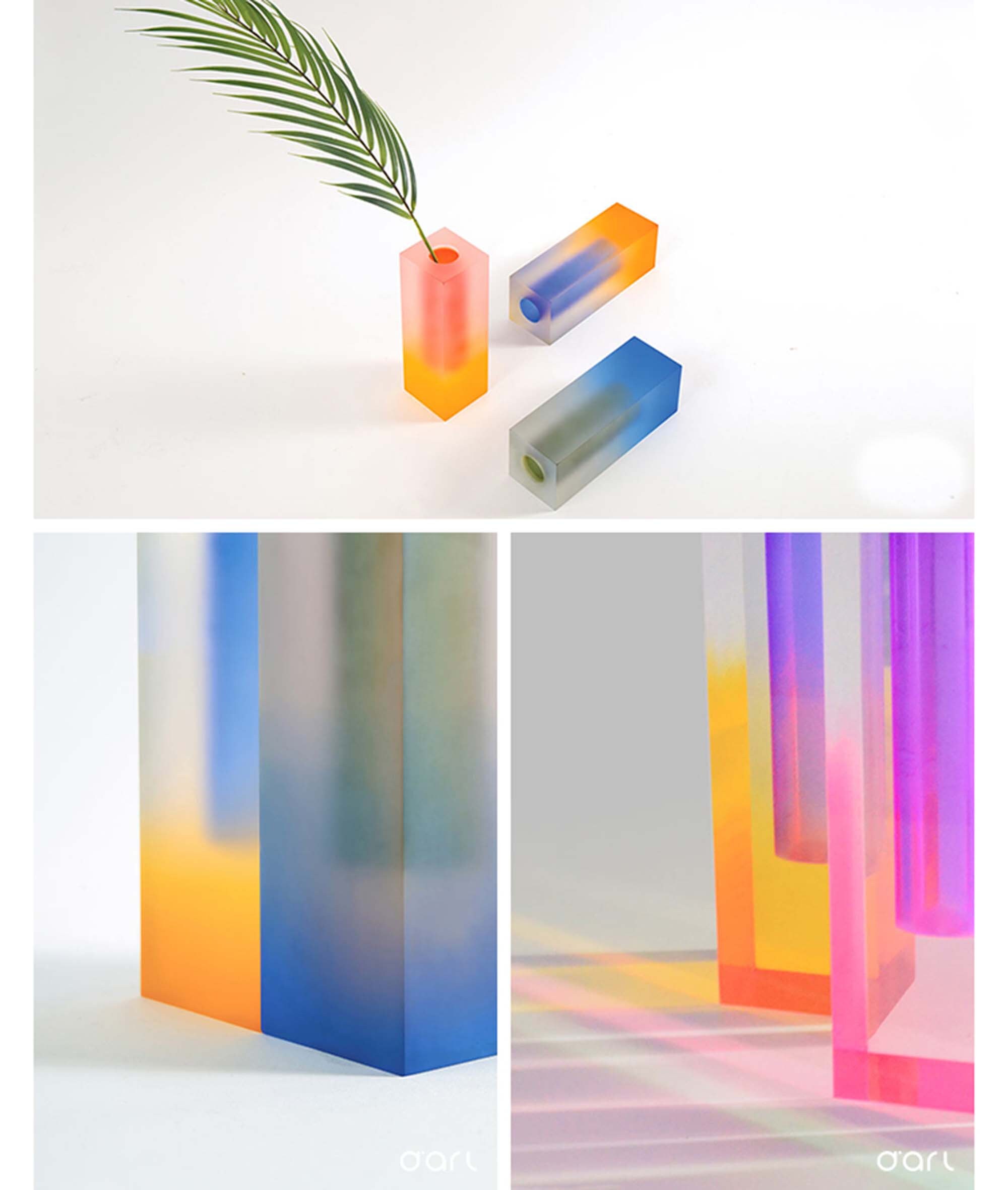 5pcs Ins Acrylic Crystal Vase Decoration Living Room Flower Etsy