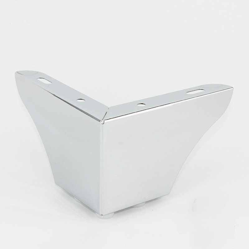 4pc Silver Metal Furniture legs 75mm L shape Sofa Feet Short Etsy