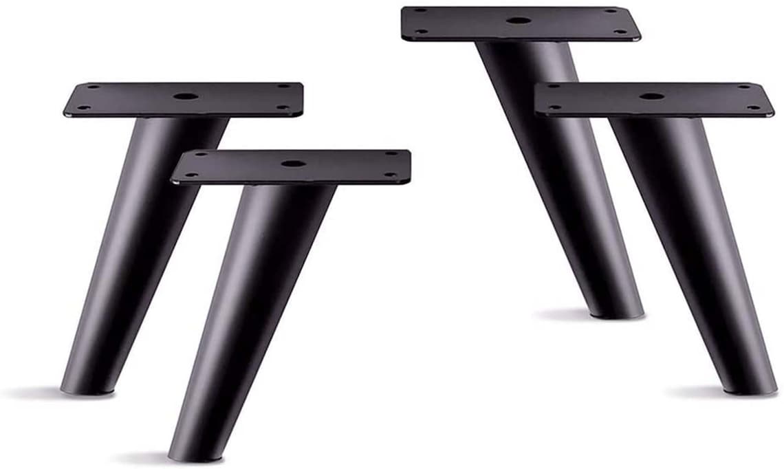 Slant Furniture Metal Legs Set of 4 New Black 5H Etsy