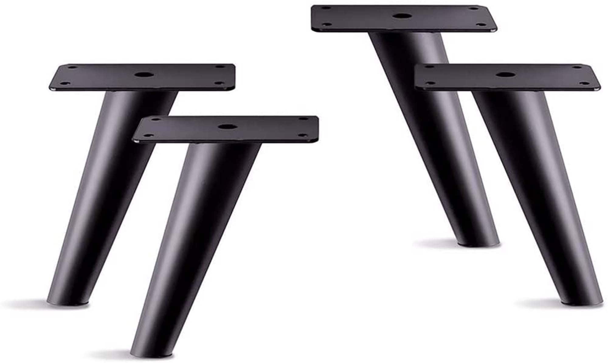 Schräge Möbel Metall Beine Set von 4 neue schwarz 5H Etsy