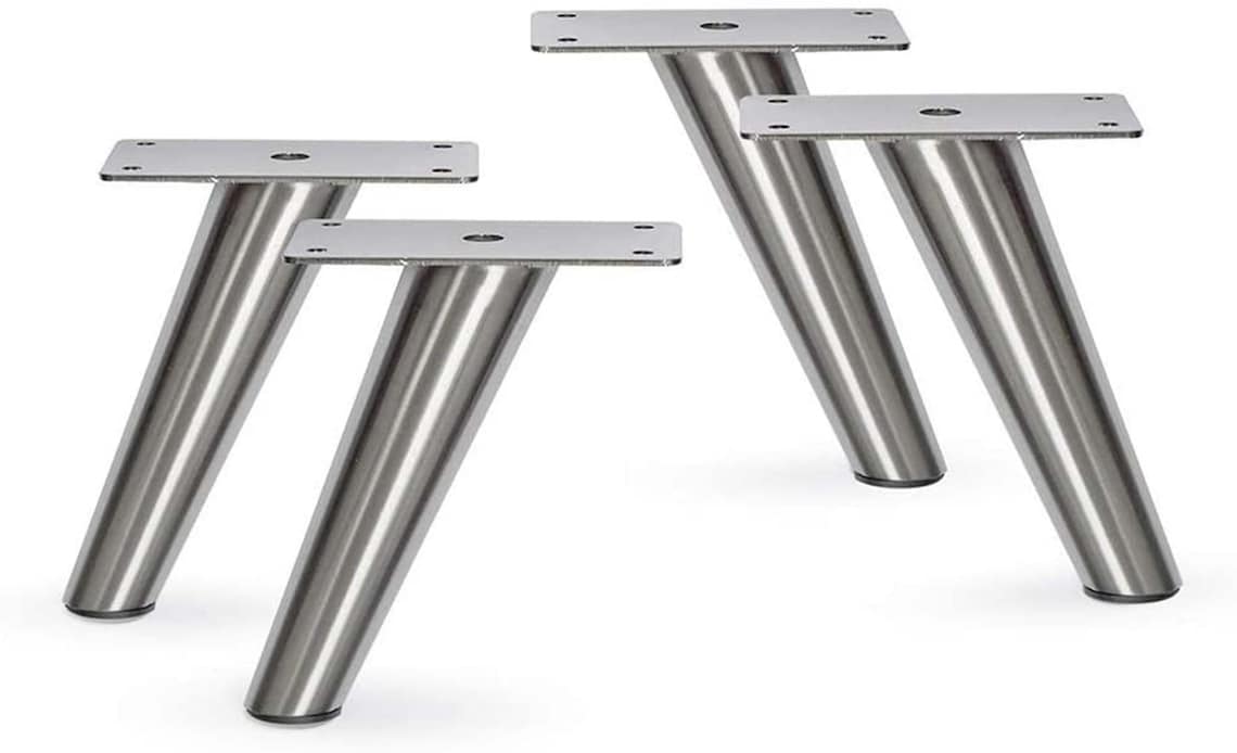 Slant Furniture Metal Legs Set of 4 New silver 6h Etsy