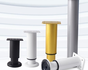 4 patas de metal ajustables para muebles, patas de sofá, patas de muebles, soporte central, soporte de gabinete de repuesto