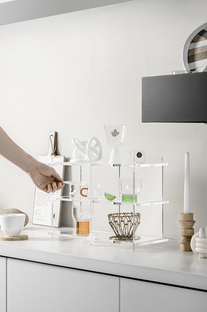 Multi Functional Acrylic Storage Rack Can Be Freely Combined Etsy