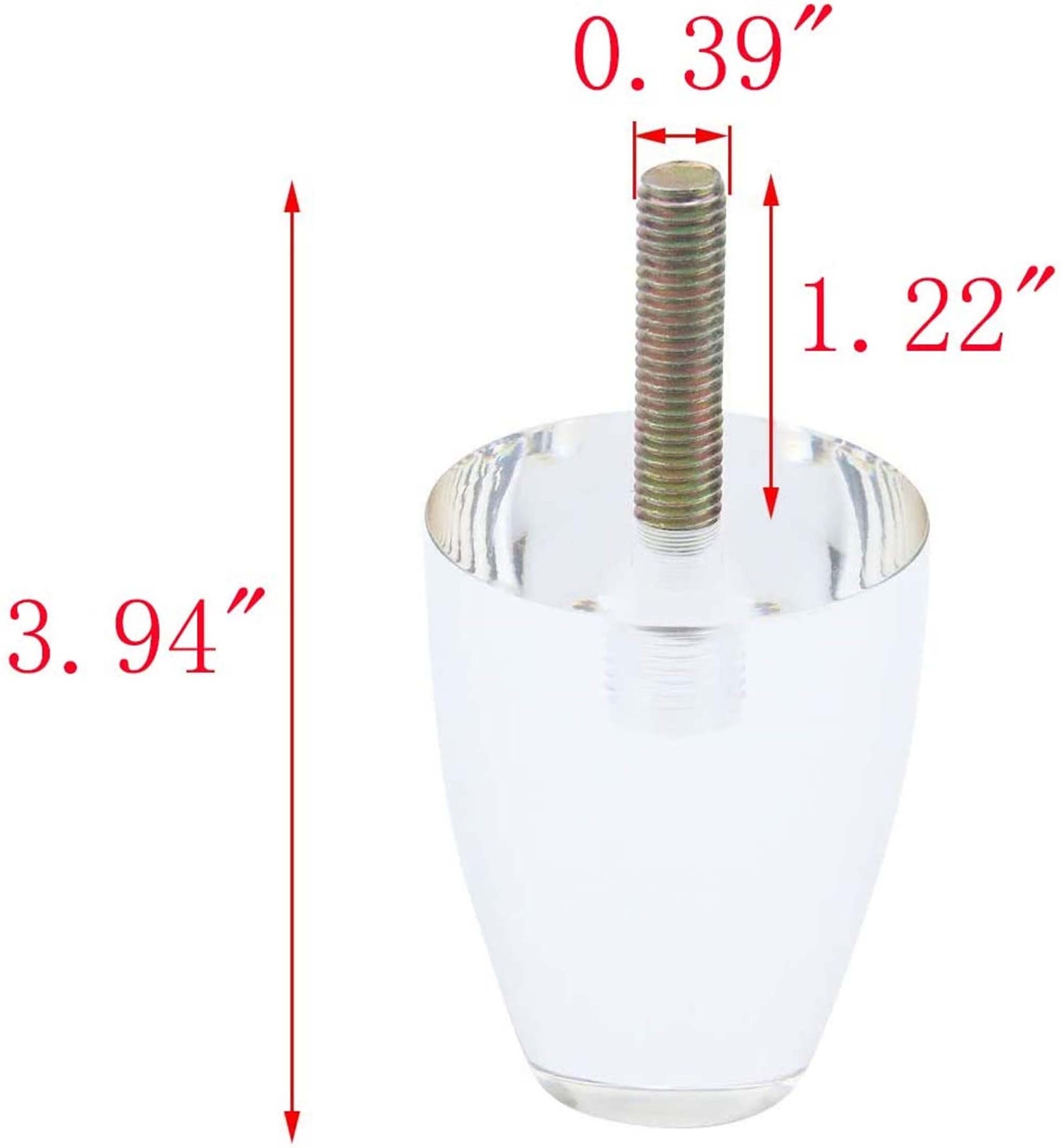 2.76 Height Acrylic Furniture Legs Clear Acrylic Lucite Etsy