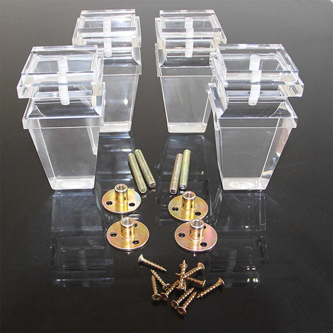 Acrylic Furniture Legs 5 Inch Clear Sofa Legs for Sofa Coffee Etsy