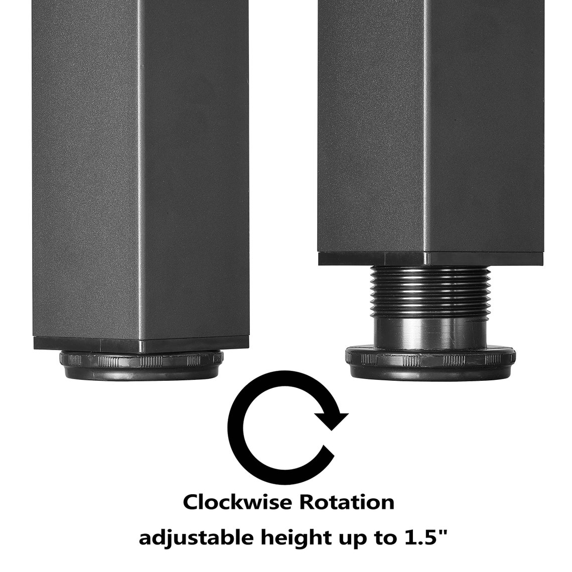 Metal Table Legs Table Legs Heavy Duty Square Tube Iron Table Etsy