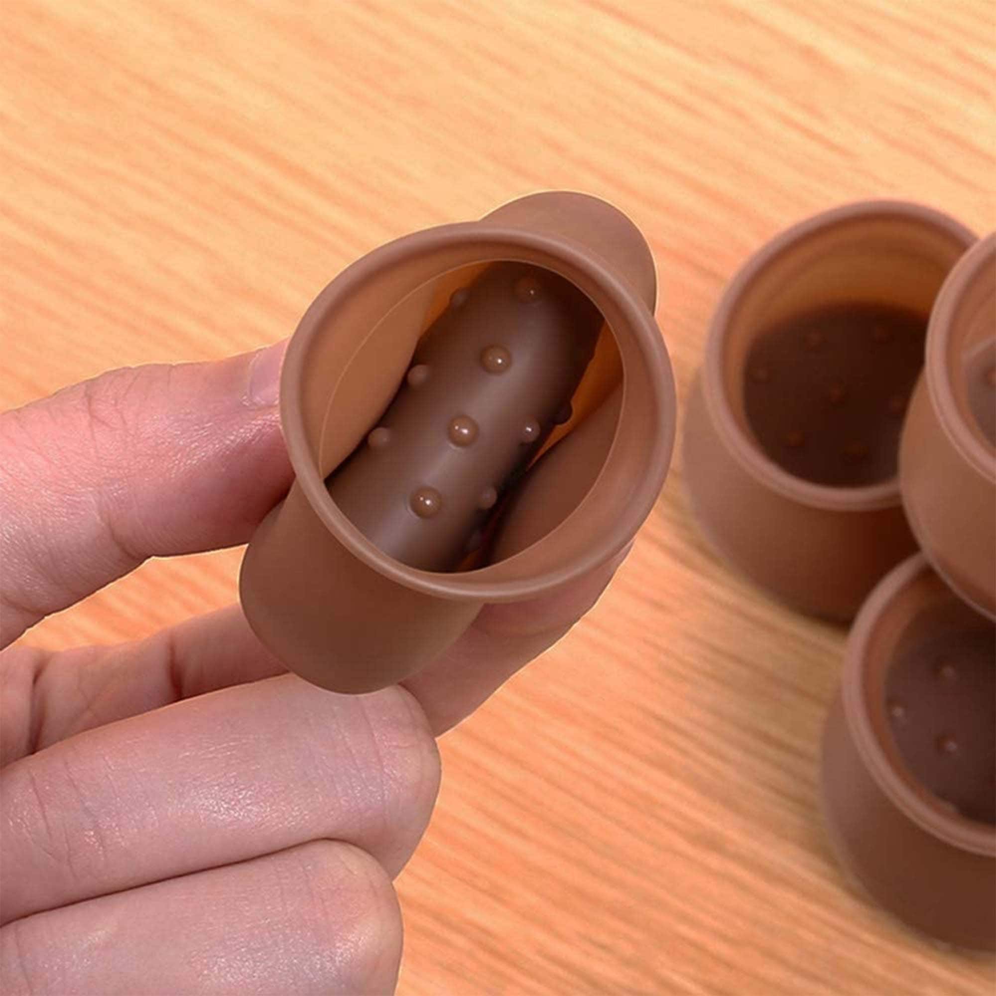 Tappi Per Gambe Sedia 12 Pezzi - Gomma Trasparente, Antiscivolo E Antirumore, 20x40mm