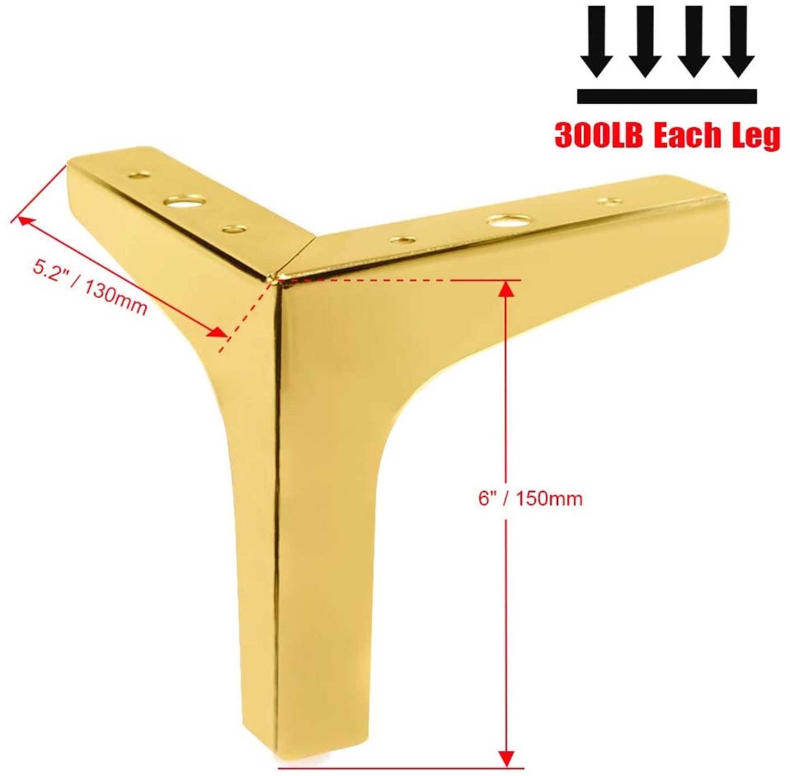 4pcs 7Inch Furniture Legs Modern Style Furniture Sofa Legs Etsy