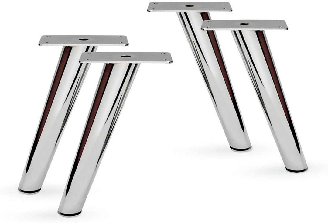 6inch Height Slant Furniture Metal Legs Set of 4 New chrome Etsy