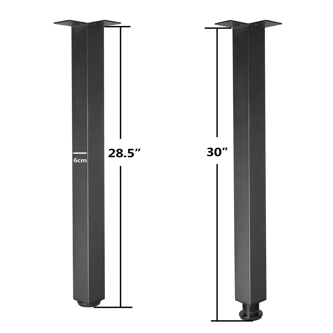 Metal Table Legs Table Legs Heavy Duty Square Tube Iron Table Etsy