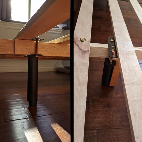 Wooden bed sale frame support legs