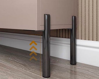 Patas de metal para muebles: patas de sofá negras y doradas, juego de repuesto