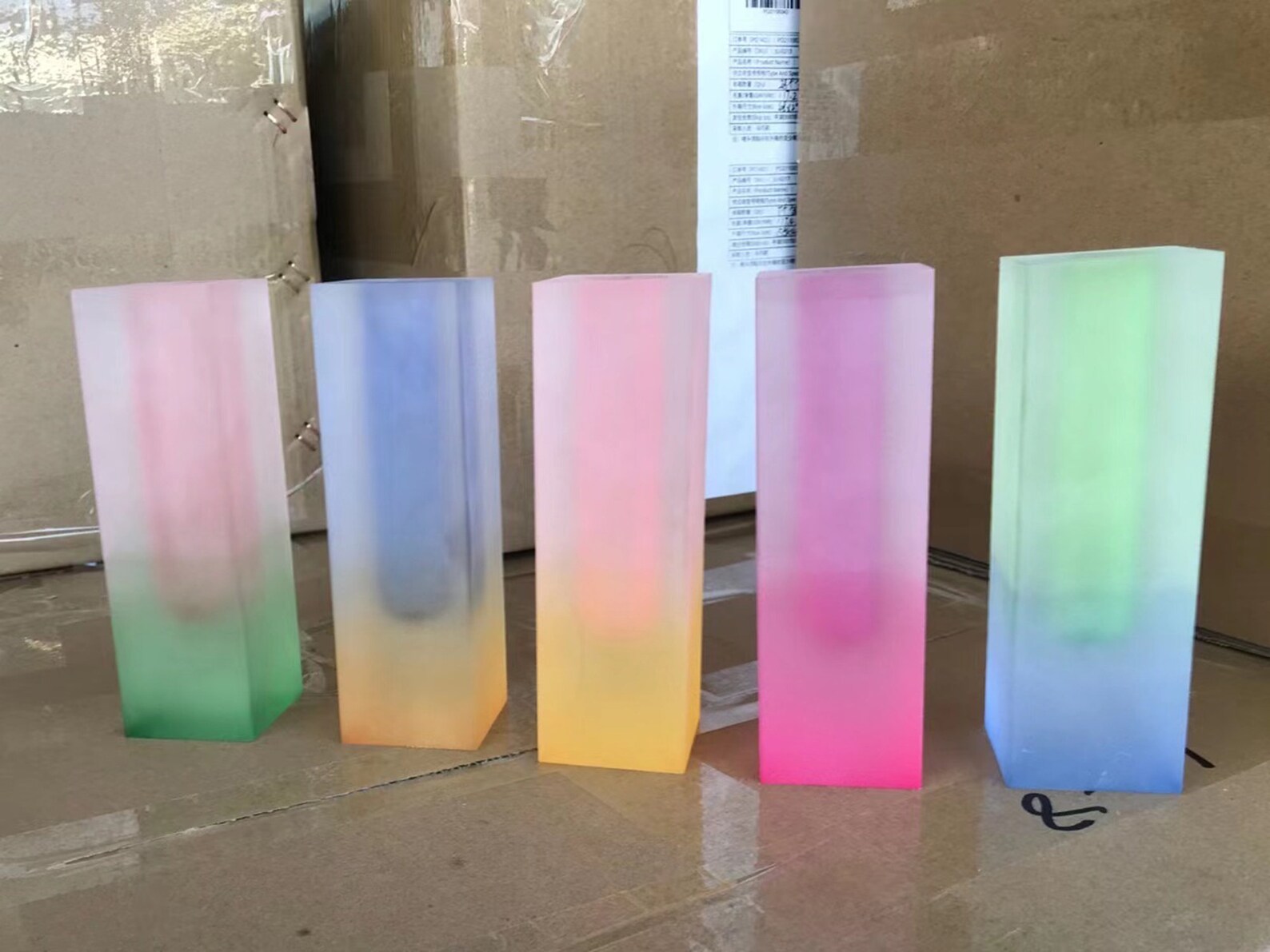 5pcs Ins Acrylic Crystal Vase Decoration Living Room Flower Etsy