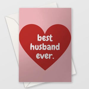 Biglietto d'auguri per il miglior marito di sempre, biglietto d'auguri divertente per l'anniversario, compleanno del marito, anniversario di matrimonio