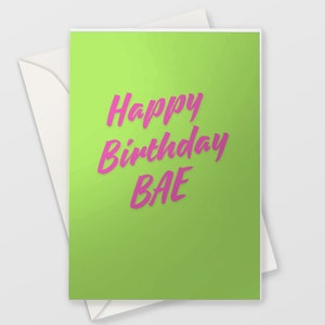 Biglietto di auguri di buon compleanno Bae - Biglietto di auguri