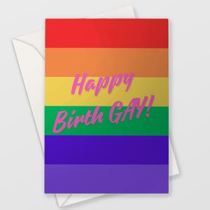 Carte d'anniversaire - Happy Birth-GAY !