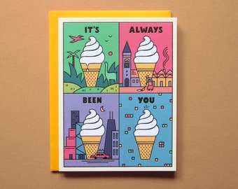 Tarjeta de felicitación "Siempre has sido tú" - Impresión tipográfica en seco