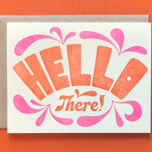 Hello card - Etsy