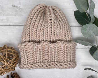 Handmade Knitted Merino Wool Hat